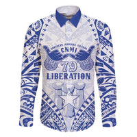 Northern Mariana Islands Liberation Day Family Matching Off Shoulder Maxi Dress and Hawaiian Shirt 79th Anniversary