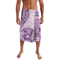 Samoa Siapo Elegant Lavalava Hibiscus Violet Motifs - Polynesian Pride