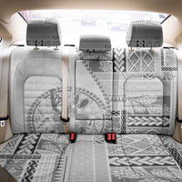 Samoa Siapo Elegant Back Car Seat Cover Hibiscus White Motifs LT05 - Polynesian Pride