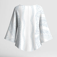 Samoa Lotu Tamaiti Kimono Sleeve Blouse Teuila With Tribal Motifs LT05 - Polynesian Pride