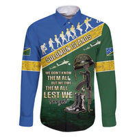 Solomon Islands Remembrance Day Family Matching Summer Maxi Dress and Hawaiian Shirt Lest We Forget