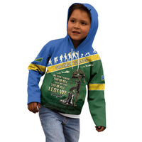 Solomon Islands Remembrance Day Kid Hoodie Lest We Forget
