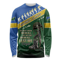 Solomon Islands Remembrance Day Long Sleeve Shirt Lest We Forget