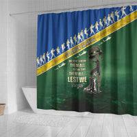 Solomon Islands Remembrance Day Shower Curtain Lest We Forget