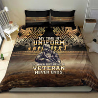 Polynesia Veterans Day Bedding Set Thank You Veterans Polynesian Pattern LT05 - Polynesian Pride