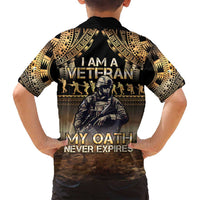 Polynesia Veterans Day Family Matching Tank Maxi Dress and Hawaiian Shirt Thank You Veterans Polynesian Pattern LT05 - Polynesian Pride