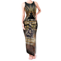 Polynesia Veterans Day Tank Maxi Dress Thank You Veterans Polynesian Pattern
