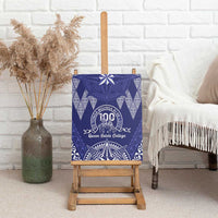 Queen Salote College Centenary Canvas Wall Art Tongan Kupesi Pattern - Polynesian Pride