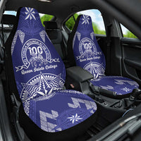 Queen Salote College Centenary Car Seat Cover Tongan Kupesi Pattern - Polynesian Pride