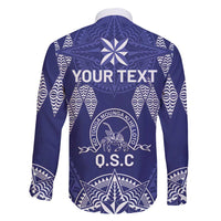 Personalised Queen Salote College Centenary Family Matching Short Sleeve Bodycon Dress and Hawaiian Shirt Tongan Kupesi Pattern - Polynesian Pride