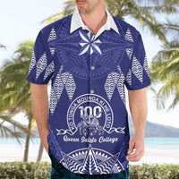 Personalised Queen Salote College Centenary Hawaiian Shirt Tongan Kupesi Pattern - Polynesian Pride