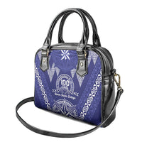 Queen Salote College Centenary Shoulder Handbag Tongan Kupesi Pattern - Polynesian Pride