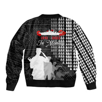 Pearl Harbor Remembrance Day Bomber Jacket USS Arizona In Memory With Polynesian Pattern LT05 - Polynesian Pride