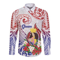 Happy Guam Santa Marian Kamalen Day Long Sleeve Button Shirt