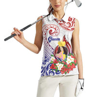 Happy Guam Santa Marian Kamalen Day Women Sleeveless Polo Shirt