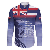 Hawaii MLK Day Family Matching Short Sleeve Bodycon Dress and Hawaiian Shirt