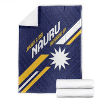 Happy Nauru Independence Day Blanket Polynesian Pattern