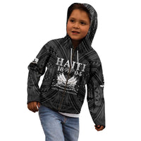 Haiti 1804 Kid Hoodie Polynesian Silver Neg Maron