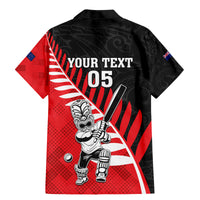 Custom New Zealand Canterbury Cricket Family Matching Mermaid Dress and Hawaiian Shirt With Maori Pattern