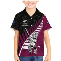 Custom New Zealand Northern Districts Cricket Family Matching Mermaid Dress and Hawaiian Shirt With Maori Pattern