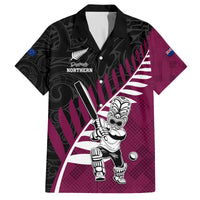 Custom New Zealand Northern Districts Cricket Family Matching Tank Maxi Dress and Hawaiian Shirt With Maori Pattern