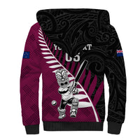 Custom New Zealand Northern Districts Cricket Sherpa Hoodie With Maori Pattern LT05 - Polynesian Pride