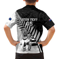 Custom New Zealand Cricket Family Matching Puletasi and Hawaiian Shirt With Maori Pattern