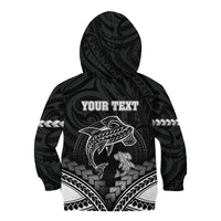 Personalised Happy Father's Day Kid Hoodie I Love You Dad Polynesian Style LT05 - Polynesian Pride