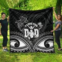 Happy Father's Day Quilt I Love You Dad Polynesian Style LT05 - Polynesian Pride
