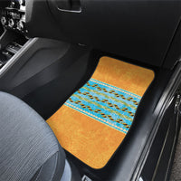 Hawaii Humuhumu Fish Maile Pikake Lei Car Mats Tribal Tapa Orange Version