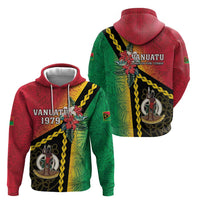 Happy Vanuatu Constitution Day Hoodie Flag Style With Sand Drawing Pattern LT05 - Polynesian Pride
