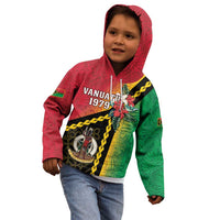 Happy Vanuatu Constitution Day Kid Hoodie Flag Style With Sand Drawing Pattern LT05 - Polynesian Pride