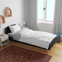 Tokelau White Sunday Bedding Set Elegant Hibiscus Polynesian Tribal Pattern LT05 - Polynesian Pride