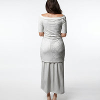 Tokelau White Sunday Puletasi Elegant Hibiscus Polynesian Tribal Pattern LT05 - Polynesian Pride
