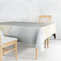 Tonga White Sunday Tablecloth Lotu Tamaiti Tongan Kupesi Pattern LT05 - Polynesian Pride