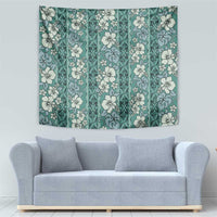 Hawaii Vintage Green Hibiscus Tapa Pattern Tapestry LT05 - Polynesian Pride