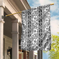 Hawaii Vintage Gray Hibiscus Tapa Pattern Garden Flag LT05 House Flag Gray - Polynesian Pride