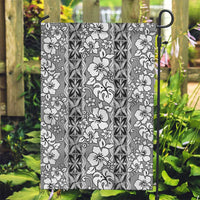 Hawaii Vintage Gray Hibiscus Tapa Pattern Garden Flag LT05 Garden Flag Gray - Polynesian Pride