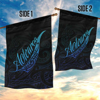 Aotearoa New Zealand Garden Flag Koru Fern Blue Gradient LT05 - Polynesian Pride
