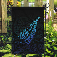 Aotearoa New Zealand Garden Flag Koru Fern Blue Gradient LT05 Garden Flag Blue - Polynesian Pride
