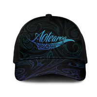 Aotearoa New Zealand Mesh Trucker Cap Koru Fern Blue Gradient - Polynesian Pride