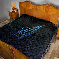 Aotearoa New Zealand Quilt Koru Fern Blue Gradient LT05 - Polynesian Pride