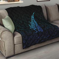 Aotearoa New Zealand Quilt Koru Fern Blue Gradient LT05 - Polynesian Pride