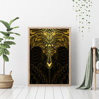 Polynesia Canvas Wall Art With Christian Cross LT05 - Polynesian Pride