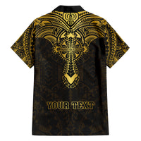 Personalized Polynesia Family Matching Summer Maxi Dress and Hawaiian Shirt With Christian Cross LT05 - Polynesian Pride
