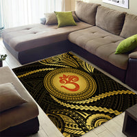 Polynesia Area Rug With Hindu Om Symbol LT05 - Polynesian Pride