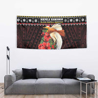 Papua New Guinea Christmas Tapestry Bird Of Paradise Hamamas Krismas LT05 - Polynesian Pride