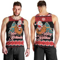 New Zealand Christmas Men Tank Top Funny Santa Riding Kiwi Meri Kirihimete