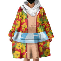 Polynesia Santa Claus Costume Wearable Blanket Hoodie Tropical Vibe