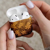 Tiare Tahiti AirPods Case Brown Polynesia Motifs - Polynesian Pride